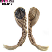 Удлинитель для волос GIRLSHOW с косым плетением и зажимом для волос 2024 - купить недорого