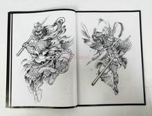 Libro de tatuajes equipo de tatuaje Xiaowei Prajna Goku Tang León elefante Dios Koi Nezhalong tatuaje Atlas libros cortados 2024 - compra barato