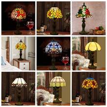 European Tiffany Stained Glass Table Lamps for Living Room Retro Bedroom Bedside Dining Room Table Light Hotel Bar Garden Lights 2024 - buy cheap