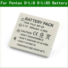 D-Li8 D-Li85 Camera Battery For Pentax Optio A10 A20 A30 A40 E65 L20 S S4 S5i WPi SVi S5z S6 S7 SV T10 T20 W10 W20 WP X S5n S4i 2024 - buy cheap