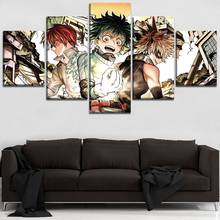 Arte de pared de 5 piezas, impresión en lienzo de figuras de Anime, carteles de cómics, decoración moderna para el hogar, pintura de decoración para sala de estar 2024 - compra barato