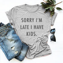 Camiseta sarcástica con eslogan para mujer, camiseta hipster informal de algodón para fiesta, grunge, tumblr, regalo para madre 2024 - compra barato