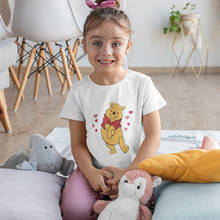 Camiseta de Anime de Disney para bebé y niño, ropa de moda Harajuku, bonita, de Winnie the Pooh, de verano, envío directo 2024 - compra barato