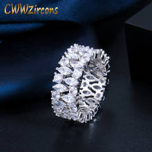 CWWZircons Gorgeous Cubic Zircon Round Women Engagement Party Wedding Promise Rings Fashion CZ Jewelry Anniversary Gift R176 2024 - buy cheap