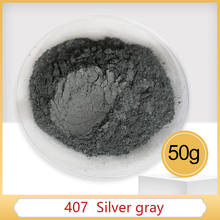 #407 Silver Grey Pearl Powder Pigment Acrylic Paint for Craft Art Automotive Paint for Soap Eye shadow Dye Colorant 100g 2024 - buy cheap