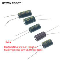 Capacitor de alumínio alta frequência, baixo esr, 2-20 peças, 6.3 uf, 820uf, 1000uf, 1500uf, 1800uf, 2200uf, 3300uf, 4700uf, 10000uf, uf, uf 2024 - compre barato