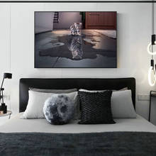 Cat With Tiger Wall Paintings Print On Canvas Art Prints Animals Posters And Prints Modern Wall Pictures For Kids Room Cuadros 2024 - buy cheap