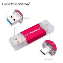 WANSENDA USB Flash Drive OTG 2 IN 1 USB3.0 & Type C Pen Drive 32GB 64GB 256GB 512GB USB Stick 3.0 128GB Pendrive Flash Drive 2024 - buy cheap