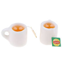 2Pcs/lot Mini Miniature Dollhouse Coffee Cup Kitchen Room Food Drink Home Tableware Decors Dolls Accessories 2024 - buy cheap