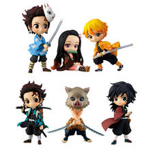 Demon Slayer Kimetsu no Yaiba Tanjirou Kamado Nezuko Agatsuma Tomioka Giyuu Hashibira Inosuke PVC Action Figure Q Model Toys 2024 - buy cheap