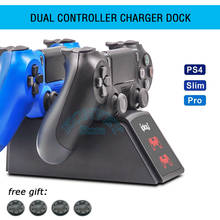 PS4&Slim&Pro Controller Charger Dock Station PS4 Joystick Charger Stand with LED Light Indicator for SONY Playstation4 Game 2024 - buy cheap