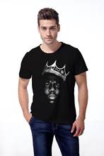 Mens Tshirt Short Sleeve Round Neck Casual Tee Letter King Biggie Small The Notorious B I G Big Poppa Printed Cotton Male Shirt 2024 - buy cheap