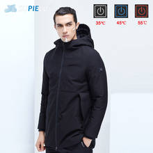SUPIELD Smart Heating Down Jacket Men USB Electrical Heated Goose Down Mid-length Coat Hooded Male Winter Thermal Warmer Jackets 2024 - buy cheap