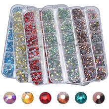 Swarovsky 1440 шт Кристалл AB бриллиантами 3D, украшение для ногтей, драгоценные камни с щипчики для ногтей Стразы Украшения 2024 - купить недорого