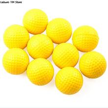 10PCS Plastic Golf Ball Outdoor Sports Yellow Soft Elastic Golf Balls Golf Practice Training Balls Training Aid 2024 - buy cheap
