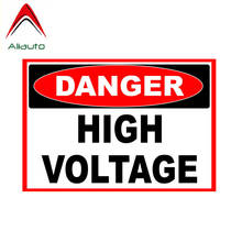 Aliauto Warning Car Sticker Reflective Danger High Voltage Decal Accessories PVC for Rav4 Lada Niva Toyota Turk Vw T4,13cm*9cm 2024 - buy cheap