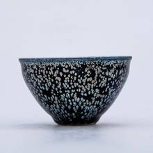 Jz070 clássico tenmoku xícara de chá porcelana chinesa copos cerâmica xícara de café de água utensílios de mesa valiosos e colecionáveis/jianzhan 2024 - compre barato