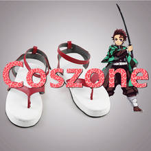 Demon Slayer Cosplay Kimetsu no Yaiba Agatsuma Zenitsu Kamado Nezuko Hashibira Inosuke Cosplay Shoes Boots Costume Accessory 2024 - buy cheap