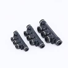 Black PK series Pneumatic Fittings For 4/6/8/10/12mm Air Pipe Fittings Hose Tube Straight Fittings 2024 - buy cheap