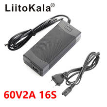 LiitoKala Electric bike charger 67.2V 2A lithium battery charger for 16S 60V Li-ion Battery pack E-bike Charger DC 5.5*2.1MM 2024 - buy cheap