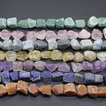 Miçangas de quartzo originais de cura reiki, 15-20mm pedra mineral bruto, ametistas naturais, citrinas fluorites, amazonita, contas de cristal de quartzo 2024 - compre barato