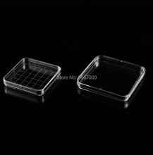 Platos de plástico estériles desechables para laboratorio, 10x10cm, 13x13cm, cuadrados de Petri, de cultivo, de levadura bacteriana, 10 Uds. 2024 - compra barato