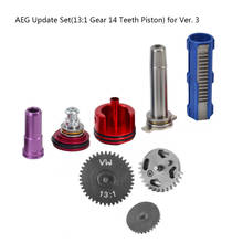 AEG Upgrad Set 13:1 Super High Speed Gear 14/15 Teeth Piston Cylinder/Piston Head Spring Guide Nozzle Tune-Up Kit For Ver. 3 AK 2024 - buy cheap
