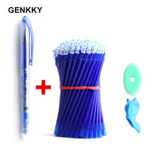 1+10/PCS Genkky Gel pen Set For School Office Erasable Pens Colors Refills Two Gift Eraser And Pen Holder Drawing Stationery 2024 - buy cheap