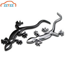 1Pcs 3D Metal Gecko Car Side  Rear Trunk Emblem Badge Sticker Decals for Universal Cars Moto Bike Decorative Accessories 2024 - buy cheap