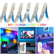 Smart Wifi LED Light Strip RGBCCT Controller RGBWW Flexible Strip Kit Voice Control RF Remote works with Alexa Google Assistant 2024 - buy cheap
