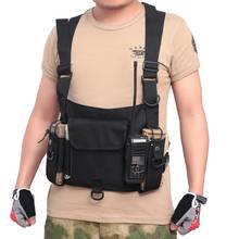 Radio Harness Chest Front Pack Walkie Talkie Pouch Holster Carry Waist Bag Tactical Adjustable Chest Rig Hunting Bags Vest 2024 - buy cheap