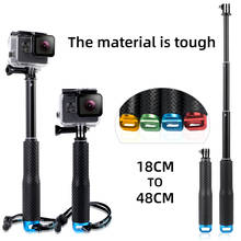 Light weight tripod 19 Inch Extendable Camera Selfie Stick Action Camera Handheld Monopod for Gopro HERO 10/9/8/7/6/5 for SJ4000 2024 - buy cheap