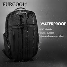 EUROCOOL-Mochila De Viaje multifunción para hombre y adolescente, bolso para portátil de 2019 pulgadas, resistente al agua, con bolsillo para zapatos, novedad de 15,6 2024 - compra barato