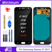 Pantalla LCD OLED para móvil, montaje de digitalizador con pantalla táctil para Samsung Galaxy J7 2017, J730, J730F, J7 Pro 2017 2024 - compra barato