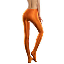 Meia-calça feminina spandex brilhante, meia-calça impermeável para esportes fitness xr 2024 - compre barato