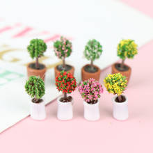 1:12 mini árvore potted para planta verde em vaso casa de boneca móveis decoração para casa simulação vasos de plantas decoração de casa de bonecas 2024 - compre barato