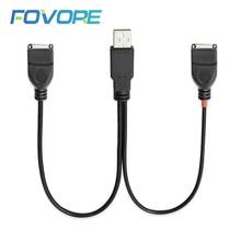 Concentrador de datos USB 2,0 macho A hembra Dual, Cable divisor, adaptador de corriente de carga USB, extensión de Cable para ordenador portátil 2024 - compra barato