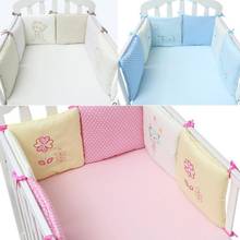 Toddle-ropa de cama para cuna de bebé, parachoques de Combinación libre, 6 piezas de algodón, barreras de cama para niños, parachoques en la cuna 2024 - compra barato