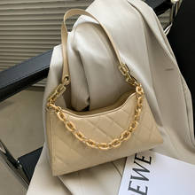 Fashion Chains Bag For Women PU Leather Shoulder Bag Designer Armpit Bag Casual Lady Handbag 2022 New Girls Purse Bolso 2024 - buy cheap