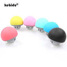 Kebidu 6 цветов 2020 Мини Гриб Портативный беспроводной Bluetooth динамик Bluetooth 4,1 стерео MP3-плеер с микрофоном для телефона 2024 - купить недорого