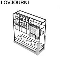 Organisadores Armario De Cosina сушилка для посуды Нержавеющая сталь Cozinha стеллаж Органайзер Кухня шкаф Cestas Para Organizar корзина 2024 - купить недорого
