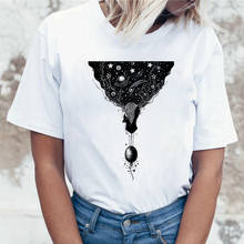 Dark universe printed T shirt Women 2019 new hipster T-shirt female Fashion Retro Harajuku white tops T Shirt clothing 2024 - buy cheap