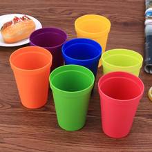 Copo portátil de arco-íris para piquenique, 7 cores, copo de plástico para café, xícaras de chá em arco-íris, cor aleatória 2024 - compre barato