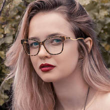 Gafas de leopardo Vintage para mujer, lentes transparentes ópticas de ordenador, antiazul, a la moda, 2021 2024 - compra barato