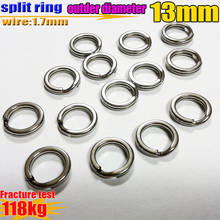 HOT 2019 strong test fishing split rings size:wire1.7mm OD13mm quantity:200pcs/lot 304 stainless steel 2024 - buy cheap