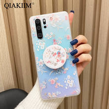 Funda con soporte para Huawei P30 Pro, P20 Lite, P40, LiteE Mate 30, 20, 10, Y9, Y8S, Y8P, Y7P, 3D, flor, transparente, suave, TPU 2024 - compra barato