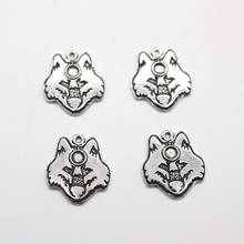 10pcs Punk Arctic Wolf Animal Earring Alloy Charms Men Necklace Pendant Handmade Accessories DIY Jewelry Make Finding 2024 - buy cheap