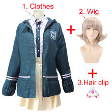 Women High School Students Uniform Anime Danganronpa Nanami ChiaKi Cosplay Costume Long-sleeved Jacket Short Skirt Lolit Skirt 2024 - buy cheap