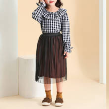 velvet long skirt for 3- 10 yrs girls 2022 spring kids clothes fashion shine school baby girl skirt autumn simple children skirt 2024 - buy cheap