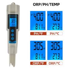 3in1 Digital ORP pH TEMP Meter Portable Waterproof Water Quality Monitor Detector For Pools Drinking Water Aquarium Backlight 2024 - buy cheap